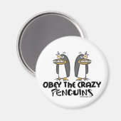 Obey de gekke pinguïns! magneet (Voorkant / Achterkant)