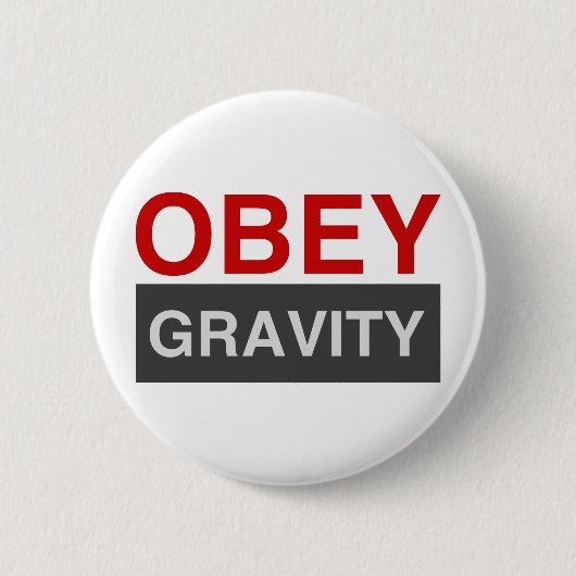 Obey Ernst Ronde Button 5,7 Cm (Voorkant)