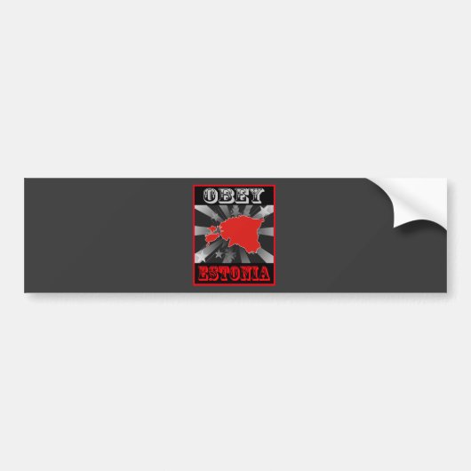 Obey Estland Bumpersticker (Voorkant)