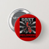 Obey Filipijnen Ronde Button 5,7 Cm (Voorkant /achterkant)