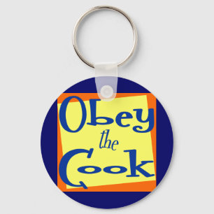 Obey het Gezegde Cook Kitchen Sleutelhanger