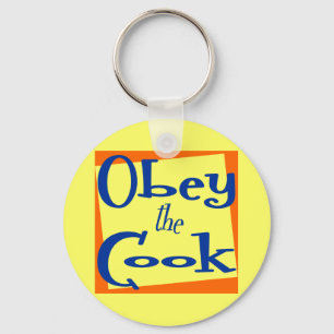 Obey het Gezegde Cook Kitchen Sleutelhanger