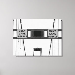 Obey Lane Signals Triptych Canvas Afdruk