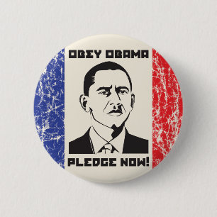 Obey Obama Button