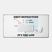 Obey Refraction Het is de Law Snell's Law Physics Bureaumat (Keyboard & Muis)
