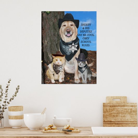 OBEY SCHOOL-REGELS. POSTER (Keuken)