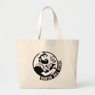 Obey the Beard Grote Tote Bag