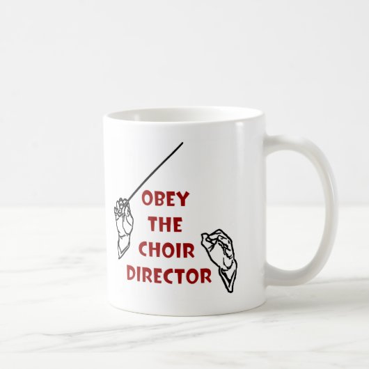 Obey the Choir Director Koffiemok (Rechts)