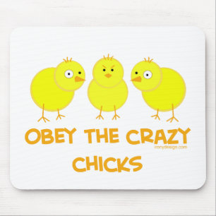 Obey The Crazy Chicks Muismat