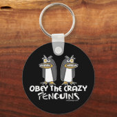 Obey The Crazy Penguins Sleutelhangers (Achterkant)
