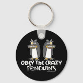 Obey The Crazy Penguins Sleutelhangers (Achterkant)