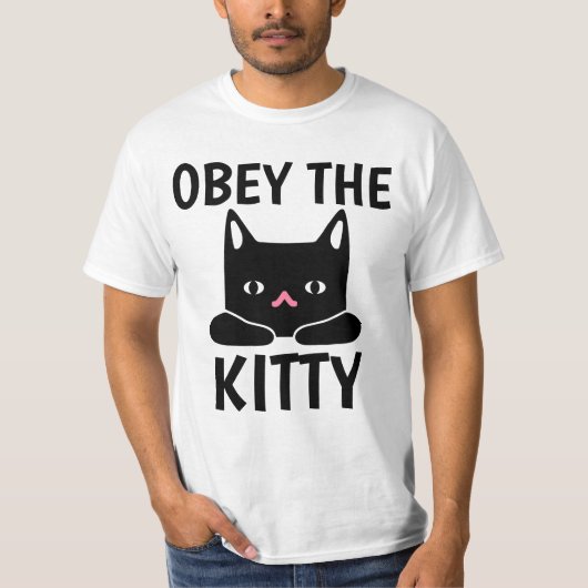 OBEY THE KITTY CAT T-SHIRTS (Devant)