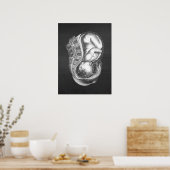 OBGYN Anatomy Art Decor nr. 3 Poster (Keuken)
