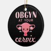 OBGYN bij Uw Cervix Keramisch Ornament (Links)