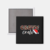 Obgyn Crew Christmas Lights Santa Hat Magneet (Voorkant / Achterkant)