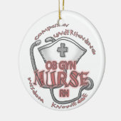 ObGyn Nurse Axiom Keramisch Ornament (Links)