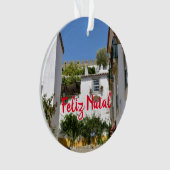Obidos, Panoramisch kerstversiering Ornament (voorkant)