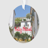Obidos, Portugal Ornement de Noël Panoramique (devant)