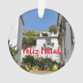 Obidos, Portugal Ornement de Noël Panoramique (devant)
