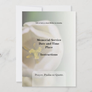 Obituarium, begrafenisuitnodiging bedankkaart