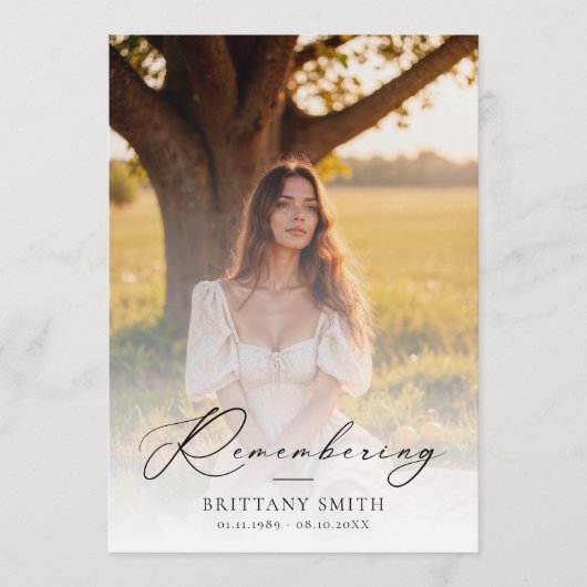 Obituary Order of Service Memorial Funeral Programma (Voorkant)