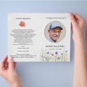 Obituary Program, Colored Wildbloemen Flyer (Hand)