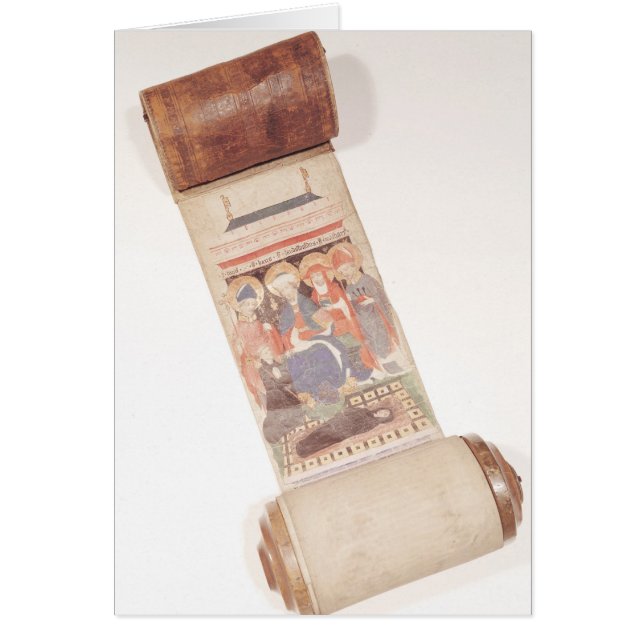 Obituary scroll, 1406 (Voorkant)