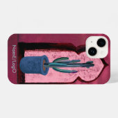 Object_21_a venster met een cactus iPhone draagtas iPhone Hoesje (Achterkant horizontaal)