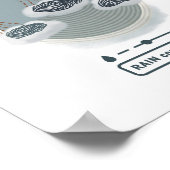 Object_2_poster matte van de regelmeter voor regen poster (Hoek)