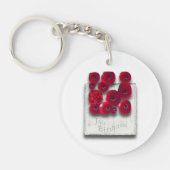 Object_4_Variaties op het Ruby acryl Sleutelhanger (Voorkant)