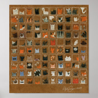 Objectbitty Katten Origineel Poster