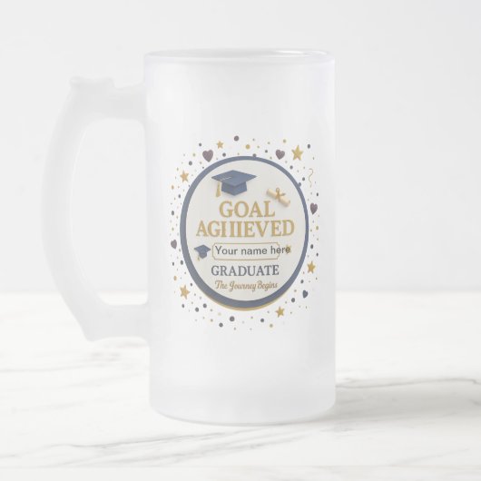 Objectif atteint Graduation Mug - 16oz (Gauche)