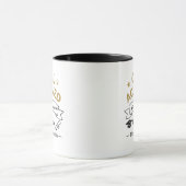 Objectif atteint Graduation Mug - Nom personnalisé (Centre)