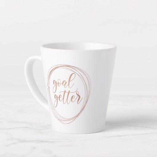 Objectif de motivation de l'or Rose Getter Mug (Angle gauche)