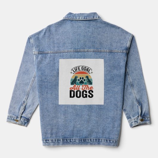 Objectif de vie Tous les chiens Conception vintage (Verso)