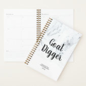 Objectif Digger Brush en marbre Lettré Motivationn (Devant avec enveloppe)