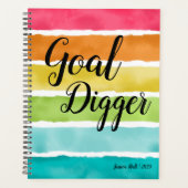 Objectif Digger coloré Aquarelle Planner (Devant)