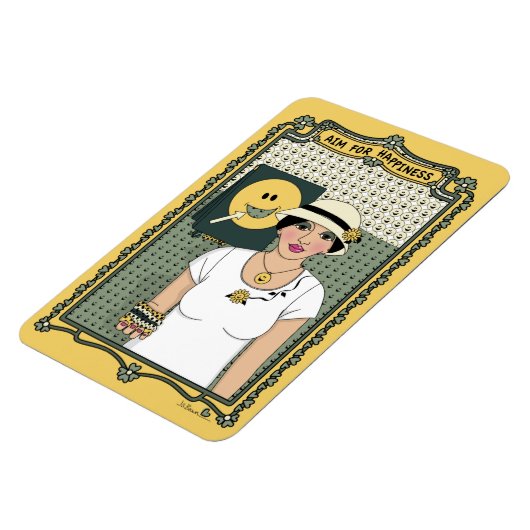 Objectif : Magnet de réfrigération Happiness_C_4x6 (Côté Gauche)