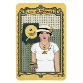 Objectif : Magnet de réfrigération Happiness_C_4x6 (Vertical)