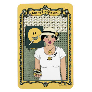 Objectif : Magnet de réfrigération Happiness_C_4x6