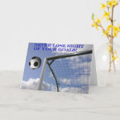 Objectifs de football Cartes de voeux (Fleur jaune)