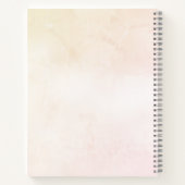 Objectifs et Plans Beige Nom Journal Cahier (Dos)