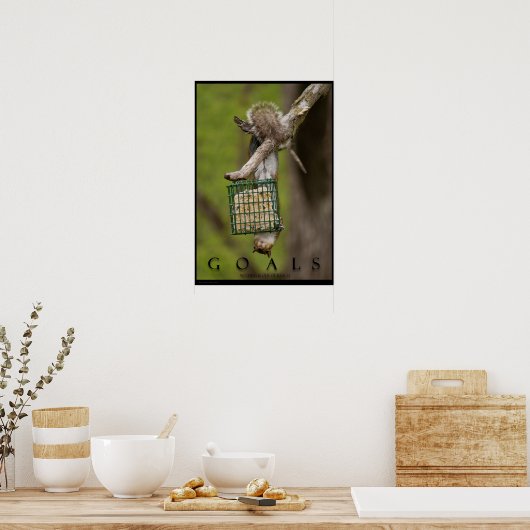 OBJECTIFS Inspiration Funny Squirrel Poster Imprim (Cuisine)