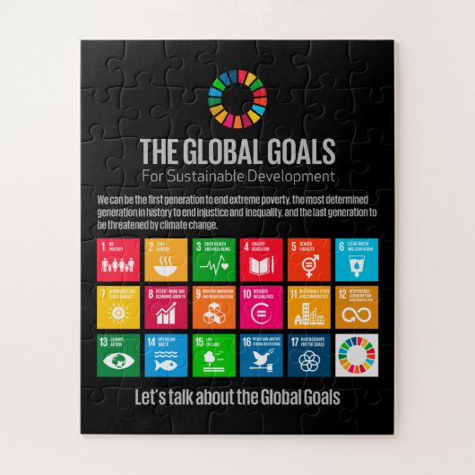 Objectifs mondiaux Puzzle des ODD 2030 (Vertical)