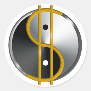 Objectivist Yin/Yang stickers