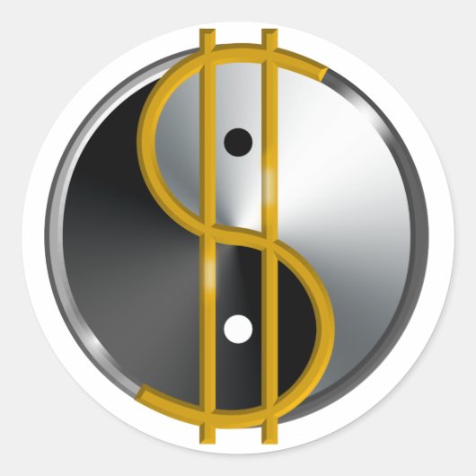 Objectivist Yin/Yang stickers (Voorkant)