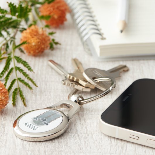 objet_2_regencontrolemeter metaal sleutelhanger (Zijkant)