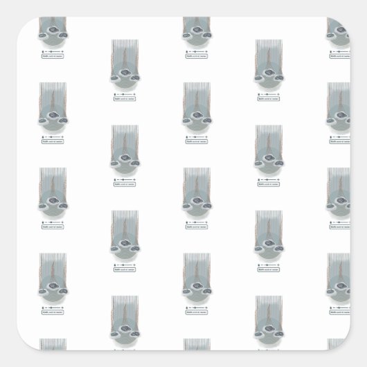 objet_2_regencontrolemeter vierkante sticker (Voorkant)