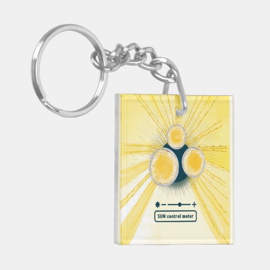 objet_3_sun controlemeter acryl sleutelhanger (Voorkant Links)