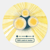 OBjet_3_sun-regelmeter Ronde Sticker (Voorkant)